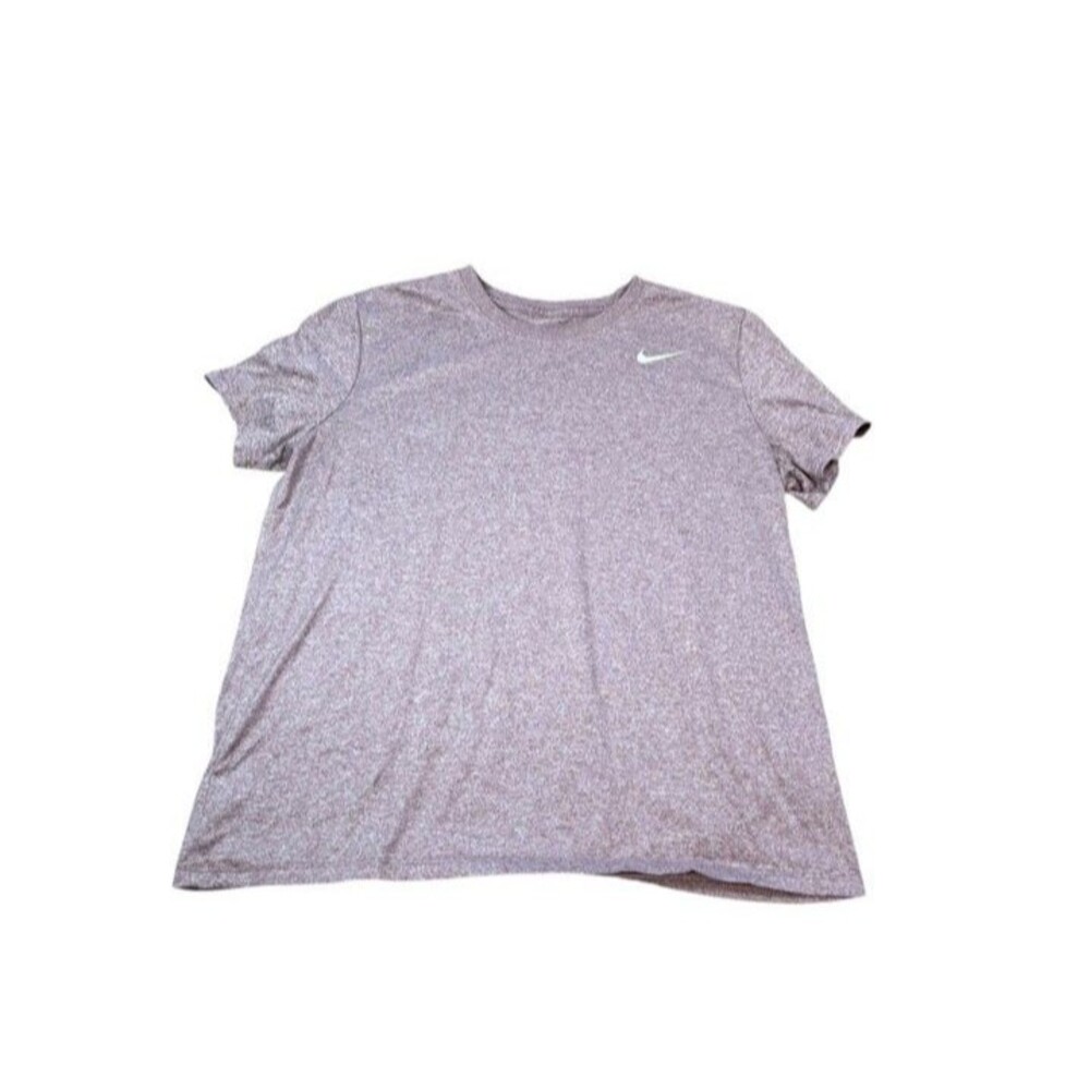 Nike Dri-Fit Tee Shirt Womens Size Large Purple Heather DX0687-209 Workout-Yoga
